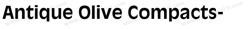 Antique Olive Compacts字体转换
